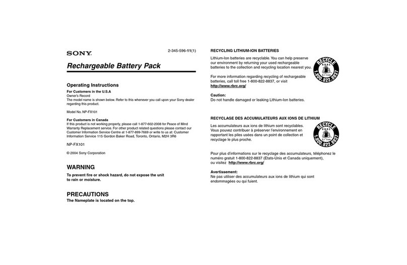 Sony DVP-FX700 - Portable Dvd Player User manual