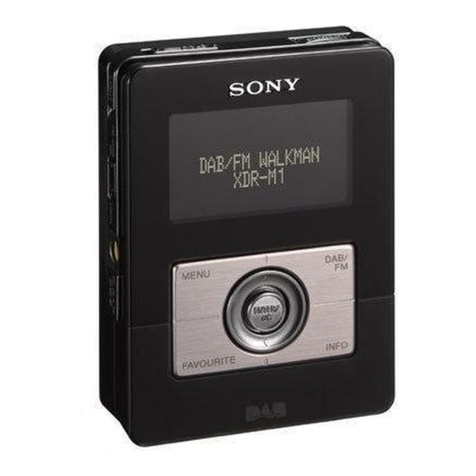 Sony XDR-M1 operating instructions