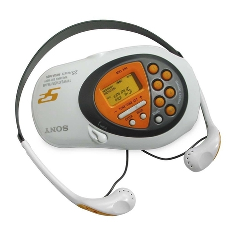 Sony WALKMAN SRF-M80 user manual
