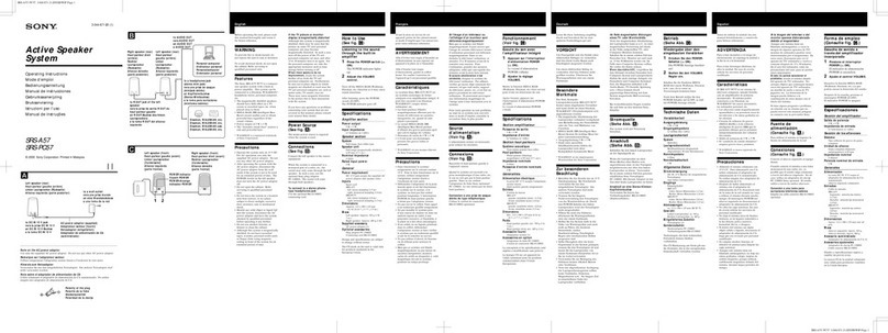 Sony SRS-A57 User manual