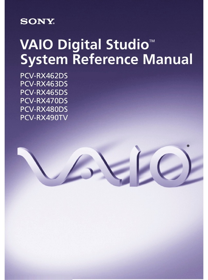 Sony PCV-RX465DS User manual