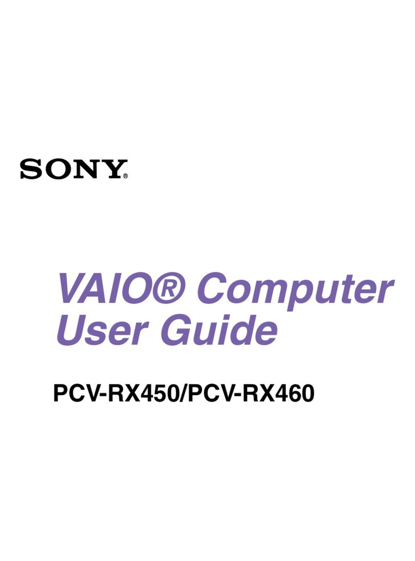 Sony PCV-RX460 User manual