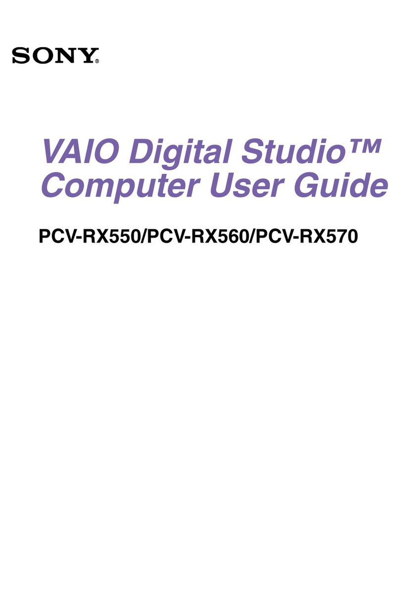 Sony PCV-RX550 User manual