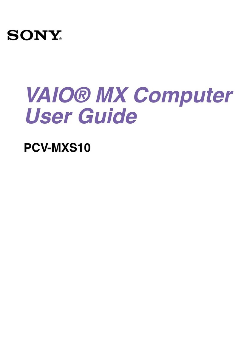 Sony VAIO MX PCV-MXS10 User manual