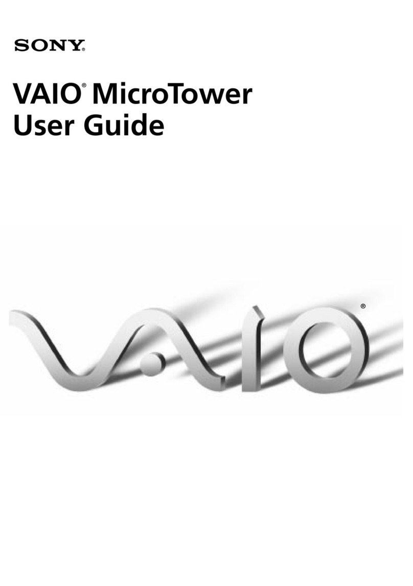 Sony VAIO VAIO MicroTower User manual
