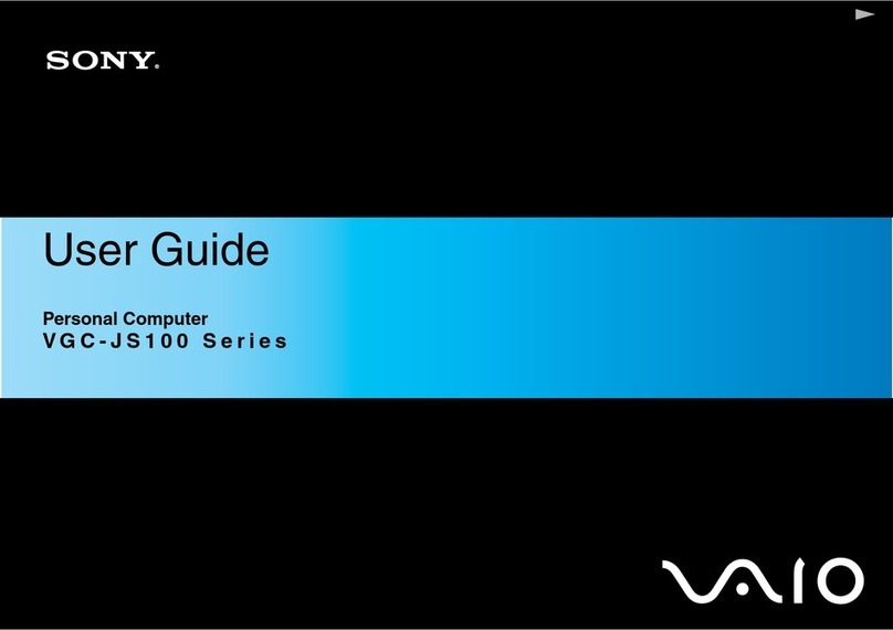 Sony VAIO VGC-JS100 User manual