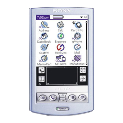 Sony CLIE PEG-N610C User manual