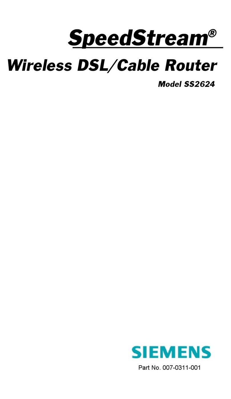 Siemens SpeedStream SS2624 User manual Siemens SpeedStream SS2624 User manual