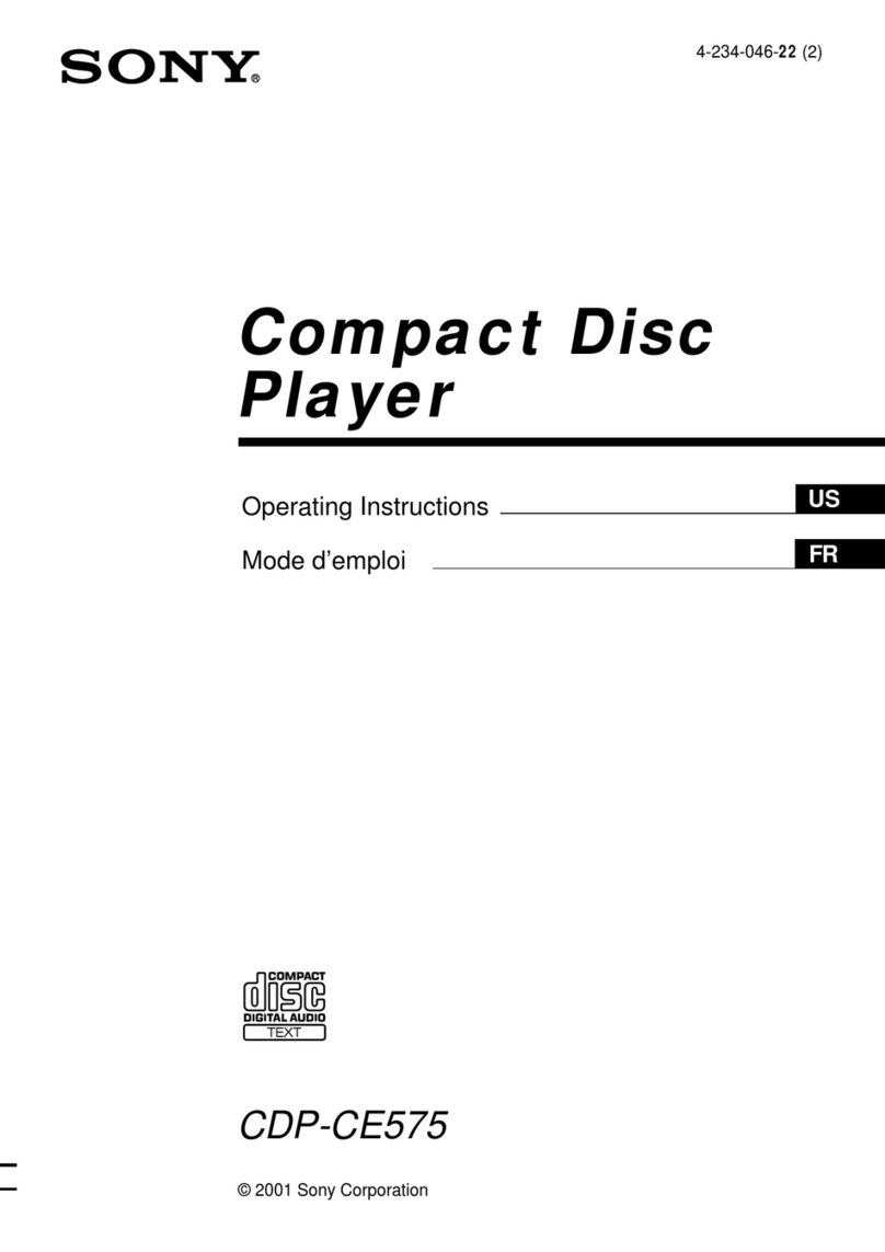 Sony CDP-CE575 - Disc Carousel operating instructions