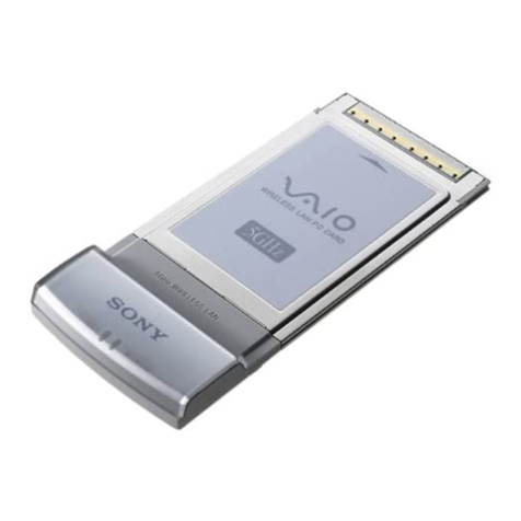 Sony PCWA-C500 - Wireless Lan Pc Card operating instructions