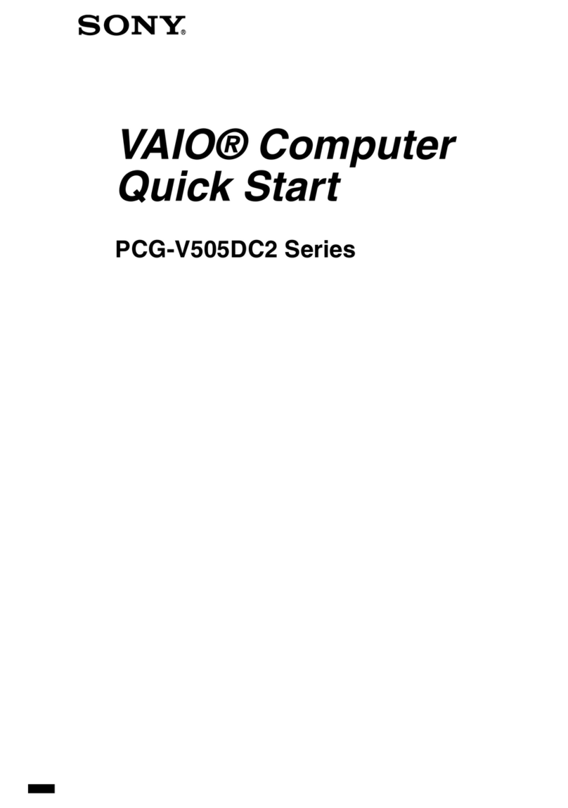 Sony VAIO PCG-V505DC2 Series User manual