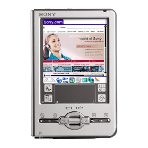 Sony CLIE PEG-TJ27 operating instructions