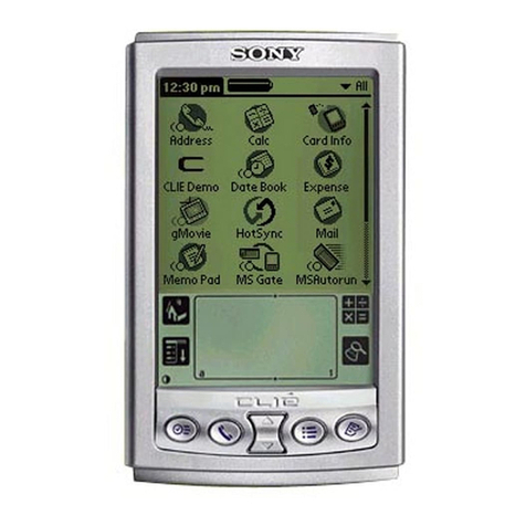 Sony PEG-S320 Add-on Application User manual
