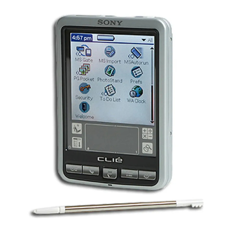 Sony CLIE PEG-SJ22 operating instructions
