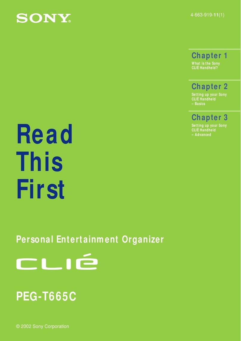 Sony PEG-T665C Intellisync Lite User manual
