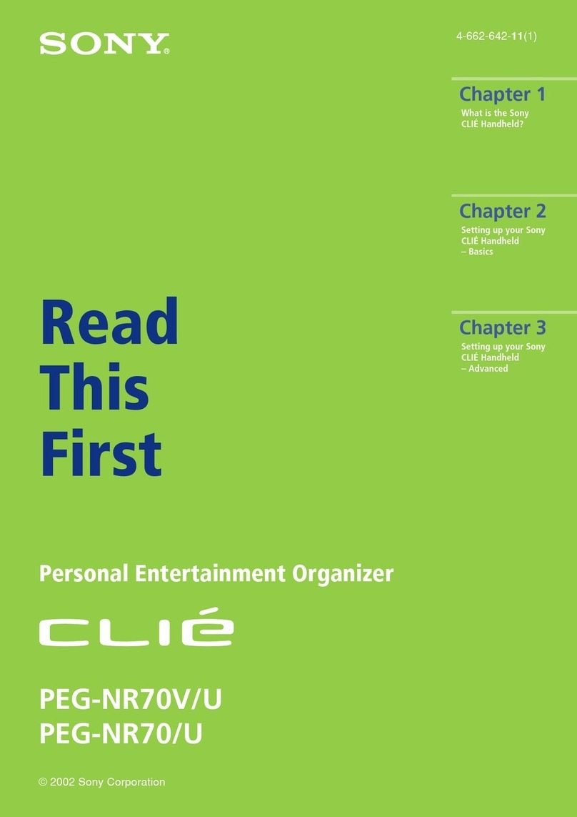 Sony Clie PEG-NR70V/U user manual