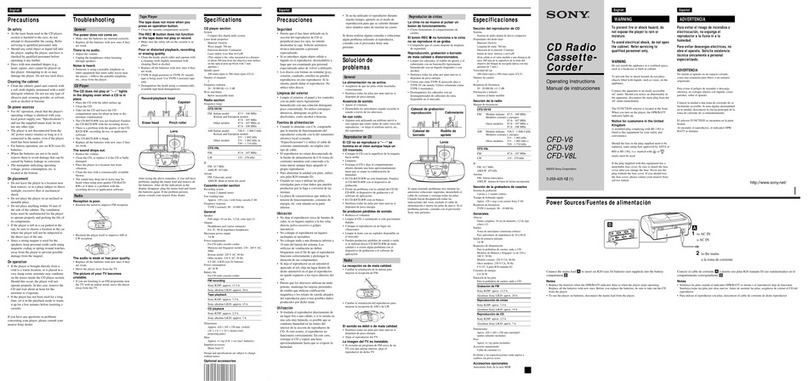 Sony CFD-V6 User manual