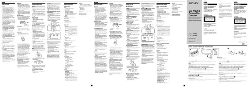 Sony CFD-S400 User manual