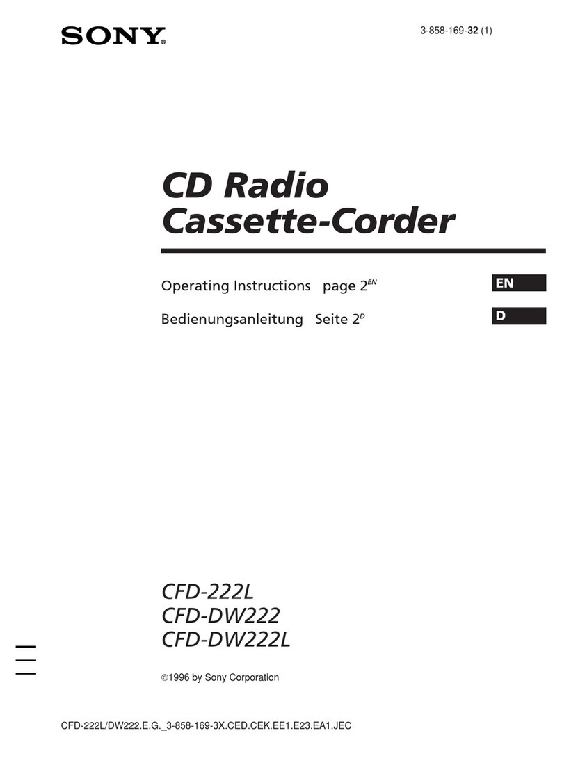 Sony CFD-222L User manual