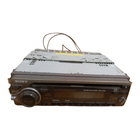 Sony CDX-2250 - Cd Changer User manual