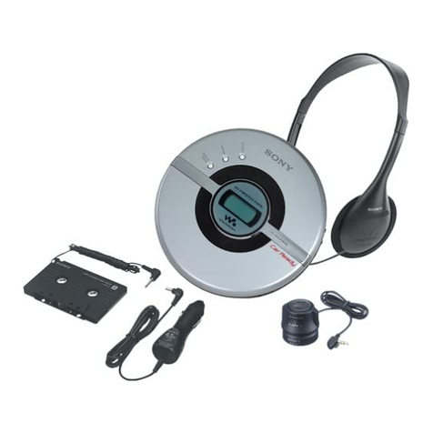 Sony CD Walkman D-EJ100 User manual