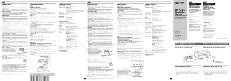 Sony CFD-V7 User manual