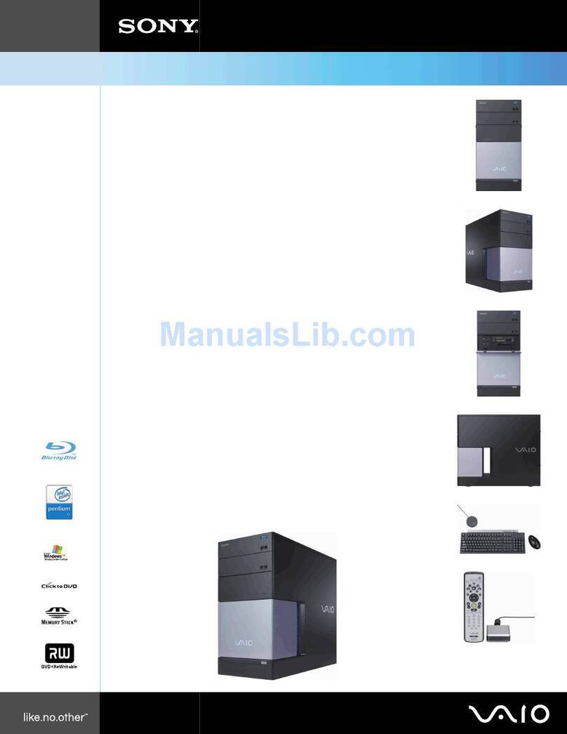 Sony VGC-RC310G User manual