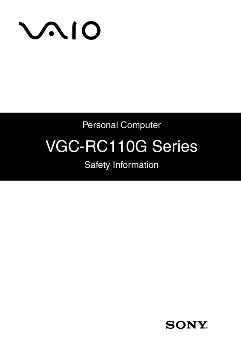 Sony VGC-RC110G Original instructions