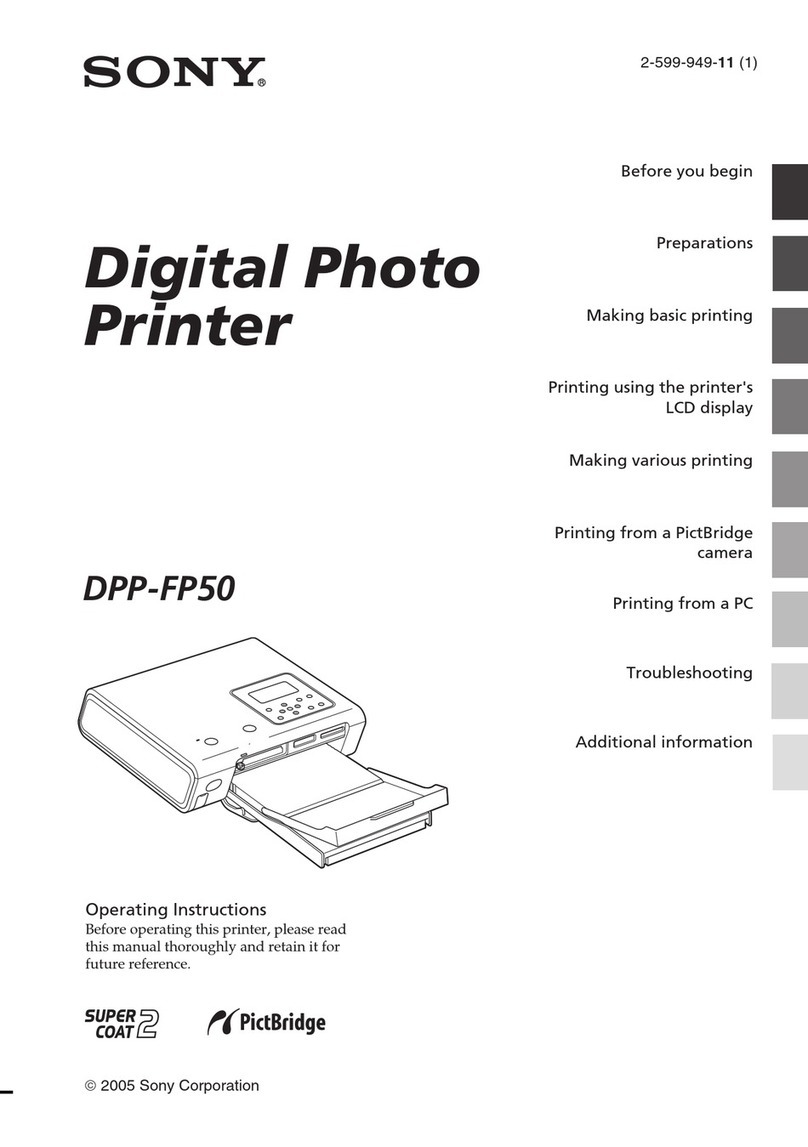 Sony DPP-FP50 Fall 2005 User manual