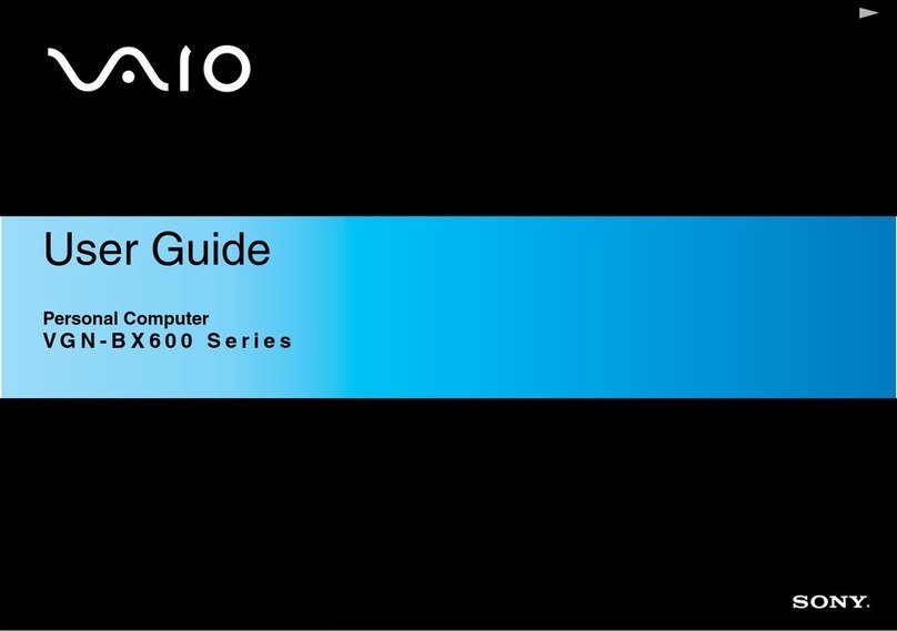 Sony VAIO VGN-BX600 Series user guide