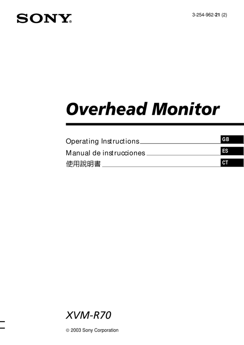 Sony XVM-R70 - Monitor User manual