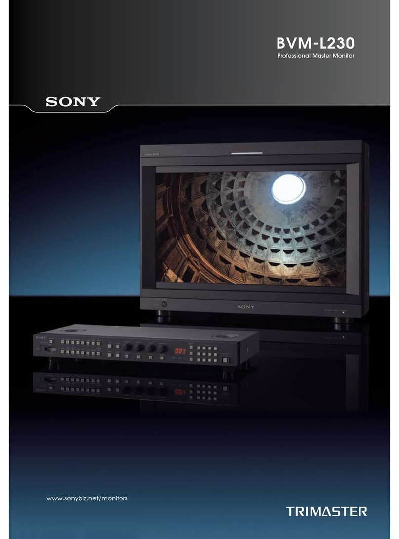 Sony BVM-L230 Trimaster User manual Sony BVM-L230 Trimaster User manual