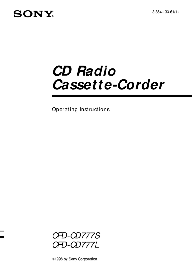 Sony CFD-CD777L operating instructions