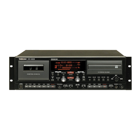 Tascam CC-222 User manual