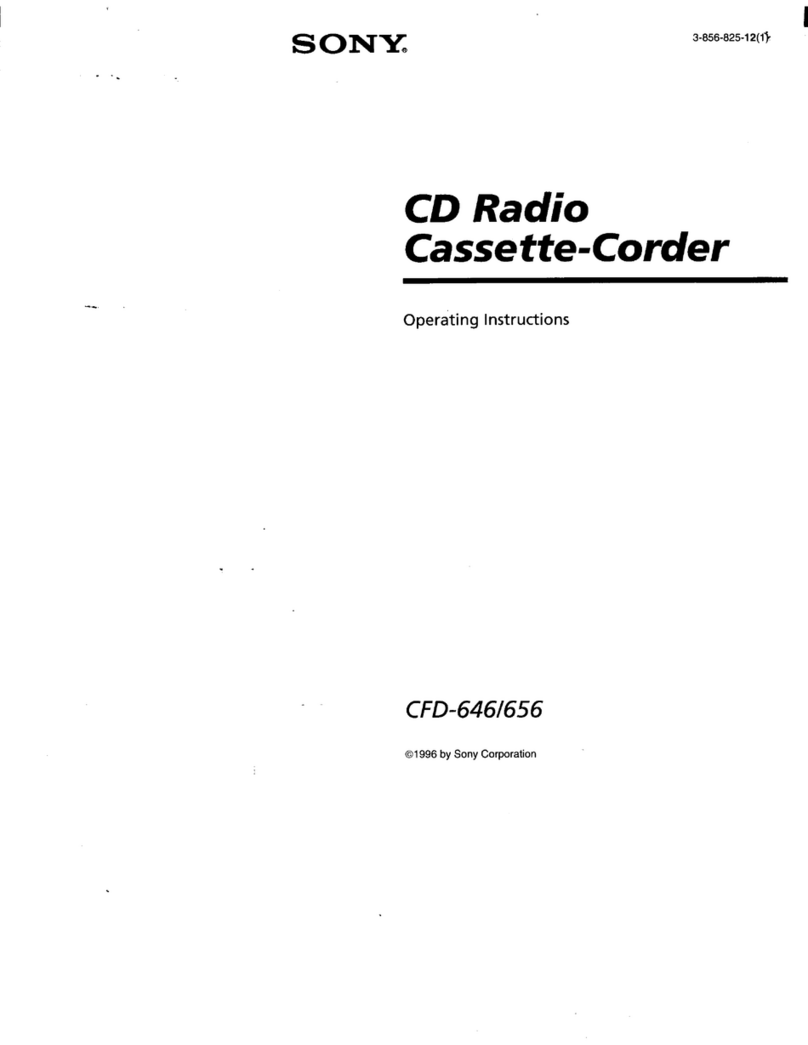 Sony CFD-646 User manual
