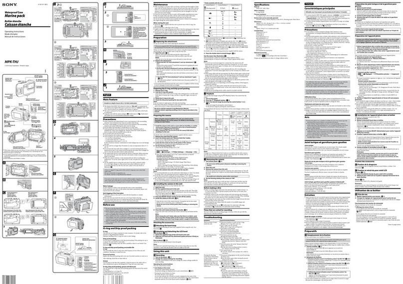 Sony MPK-THJ O-ring operating instructions