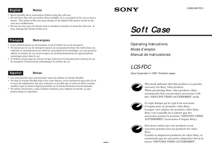 Sony LCS-FDC User manual