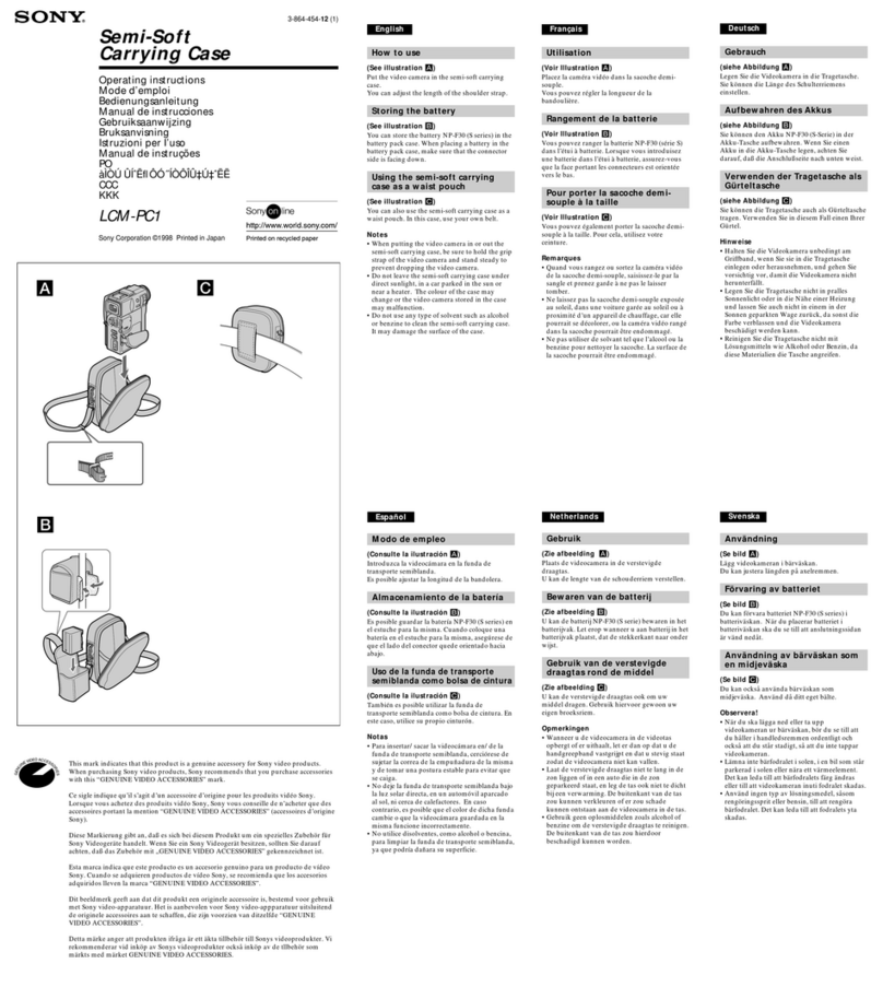 Sony LCM-PC1 User manual