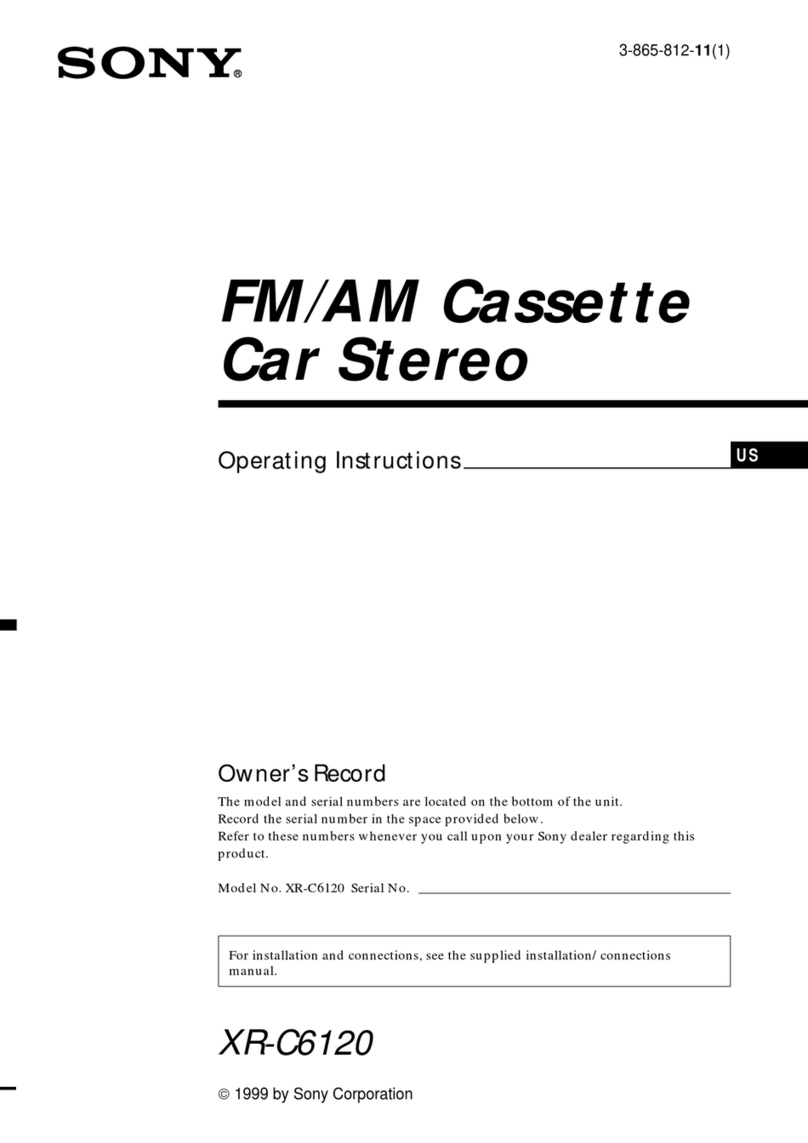 Sony XR-C6120 operating instructions