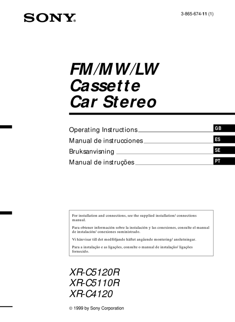 Sony XR-C5110R User manual