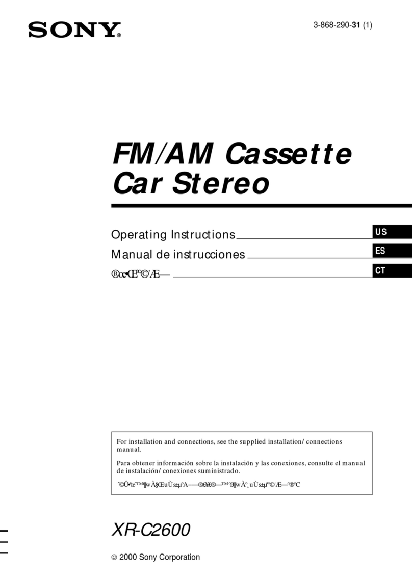 Sony XR-C2600 User manual