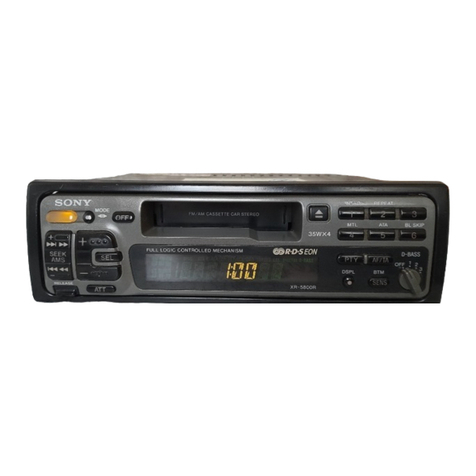Sony XR-5800R operating instructions