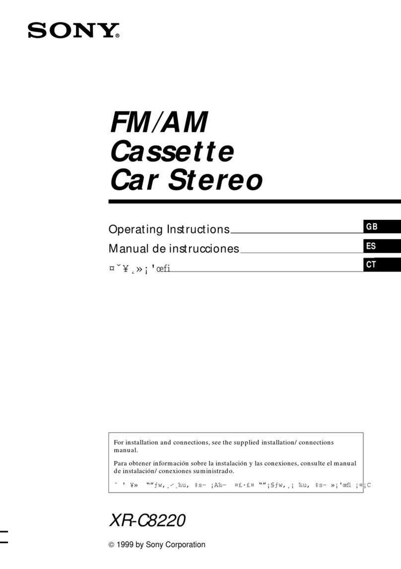 Sony XR-C8220 User manual