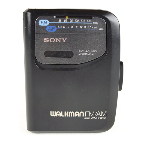 Sony Walkman wm-FX105 User manual