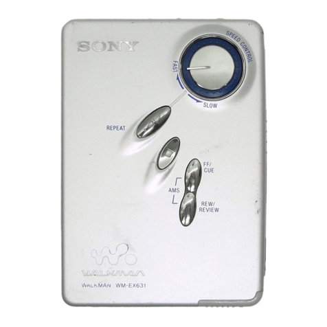 Sony Walkman WM-EX631 User manual