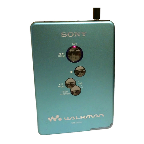 Sony Walkman WM-EX615 User manual Sony Walkman WM-EX615 User manual