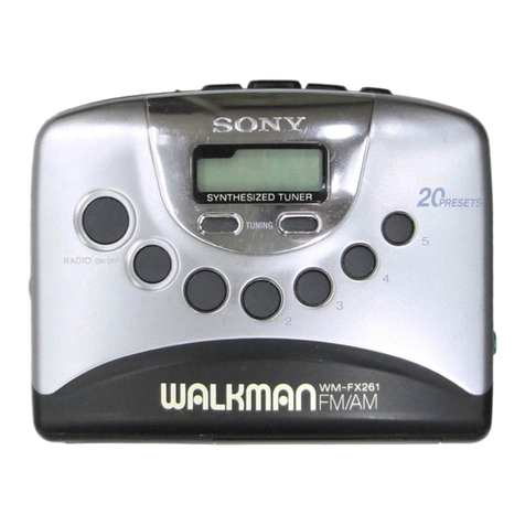 Sony Walkman WM-FX267 User manual
