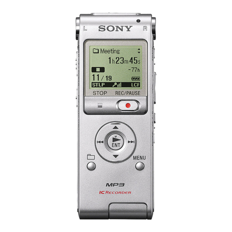Sony ICD-UX300F operating instructions