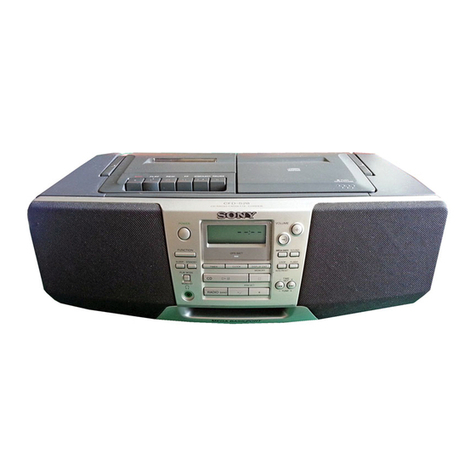 Sony CFD-S28 - Cd Radio Cassette-corder User manual