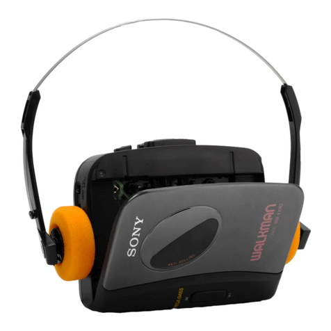 Sony Walkman WM-EX162 User manual Sony Walkman WM-EX162 User manual